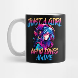 Just A Girl Who Loves Anime 9 Cute Anime Girl Anime Lover Mug